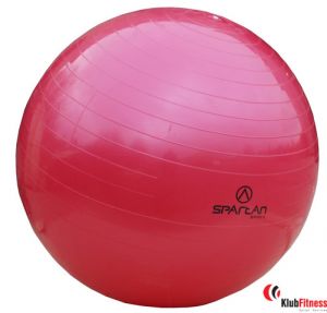 Piłka gimnastyczna gładka SPARTAN czerwona średnica 75cm