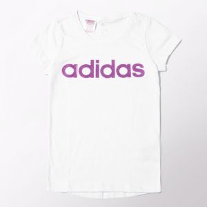 Koszulka adidas YG Wardrobe Brand Linear Tee Junior S21616