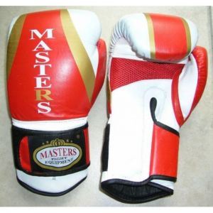 Rękawice bokserskie MASTERS RBT-501 10 oz czerwono-biało-złote