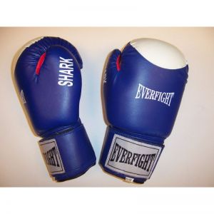 Rękawice bokserskie EVERFIGHT Shark 12 oz niebieskie