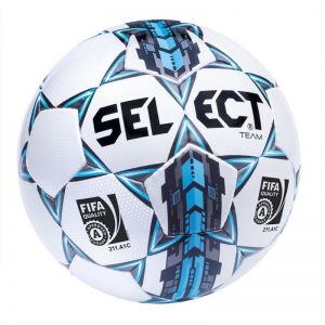 Piłka nożna SELECT Team 2015 z atestem FIFA biało-niebieska