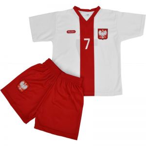 Komplet piłkarski Reda Polska Milik 7 Junior biało-czerwony