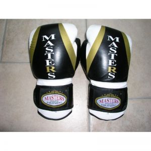 Rękawice bokserskie MASTERS RBT-501 12 oz czarno-biało-złote
