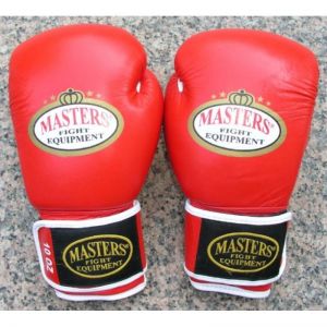 Rękawice bokserskie MASTERS RBT-Q 10 oz czerwono-białe
