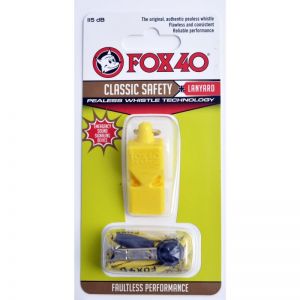Gwizdek FOX Classic + sznurek 9903-0208  żółty