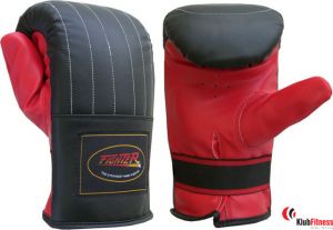 Rękawice przyrządówki FIGHTER wciągane czarno-czerwone rozmiar XL