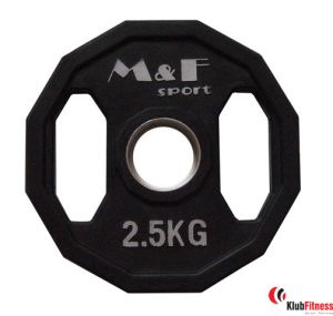 Obciążenie gumowane olimpijskie M&F HEX 2,5kg