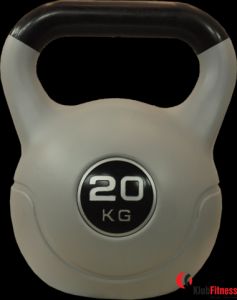 Hantla winylowa kettlebell STAYER SPORT VIN-KET 20kg czarna