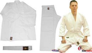 Kimono karate BUSHINDO 8oz białe z pasem rozmiar 170cm