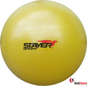 Piłka gimnastyczna gładka STAYER SPORT 85cm żółta