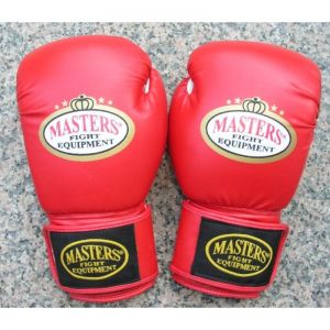 Rękawice bokserskie Masters RPU-Q 10 oz czerwono-białe