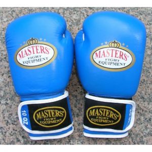 Rękawice bokserskie MASTERS RBT-Q 10 oz niebiesko-białe