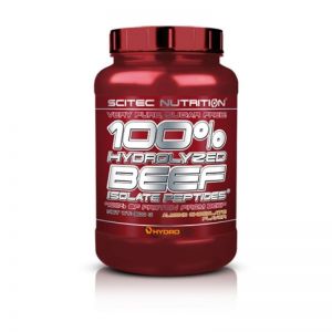 100% Hydrolyzed Beef Isolate Peptides SCITEC NUTRITION 900g + GRATISY truskawkowy